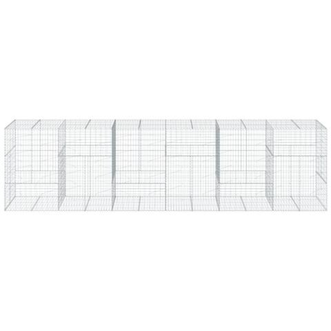 Cesto Gabbione Con Copertura 600x100x150 Cm In Ferro Zincato - Foto 3