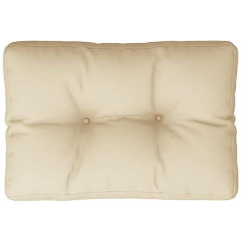 Cuscino Per Pallet Beige 60x40x12 Cm In Tessuto - Foto 2