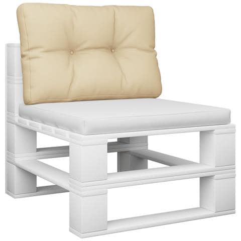 Cuscino Per Pallet Beige 60x40x12 Cm In Tessuto - Foto 3