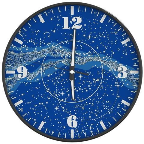 Orologio A Parete Con Ore E Lancette Luminose Blu 30 Cm - Foto 2