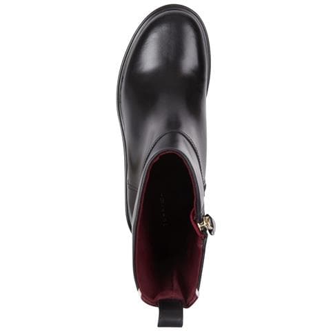 Cool Elevated Ankle Bootie Stivaletti Pelle Scarpe Donna Nero Eu 36, Fw0fw07487 Bds - Foto 3