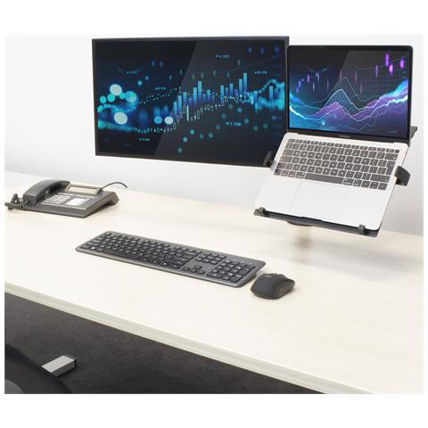AC8305 supporto per laptop Braccio per computer portatile e monitor Nero 39,6 cm (15.6") - Foto 6