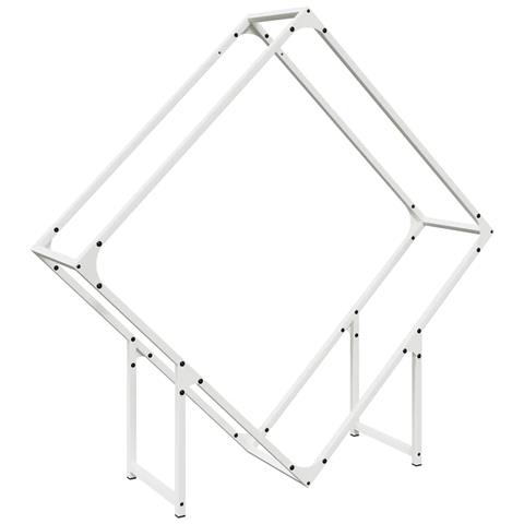 Rastrelliera per Legna da Ardere Bianca 100x25x100 cm - Foto 1