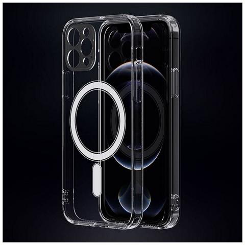 Clear Mag Mid Custodia Tpu Cover Case Compatibile Con Magsafe Per Apple Iphone 16 Plus - Foto 2