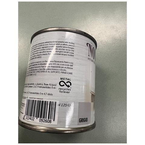 Novecento Paint - Pittura Tinta Pastello 125ml Grigio - Foto 4