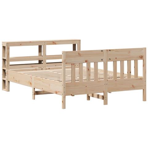 Letto Senza Materasso 120x200 Cm In Legno Massello Di Pino - Foto 3