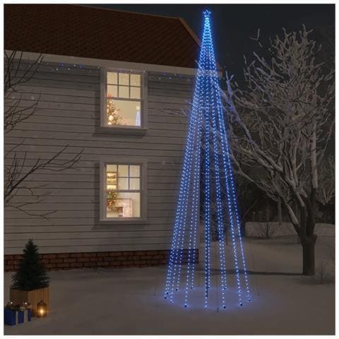 Lusso Casadino -  Albero Di Natale Con Puntale Blu 1134 Led 800 Cm - Foto 8