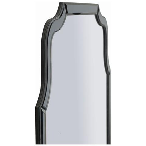 Specchio Con Cornice Classico 9 - Grigio - Mdf - 90x60x1 Cm - Foto 2