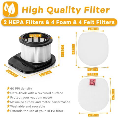 Set Di Filtri Compatibile Con Aspirapolvere Senza Fili Shark Anti Hair Wrap Serie Iz201eu Iz251eu - Foto 2