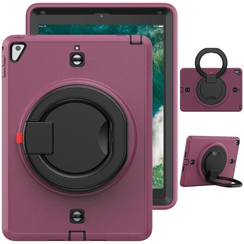 Custodia Per Ipad 9.7"" Antishock Con Supporto Girevole Viola - Foto 4