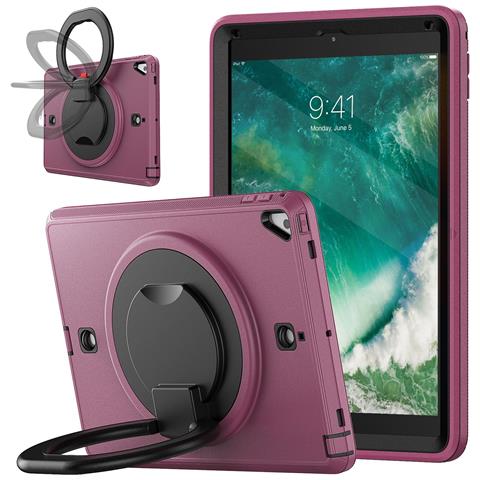 Custodia Per Ipad 9.7"" Antishock Con Supporto Girevole Viola - Foto 1
