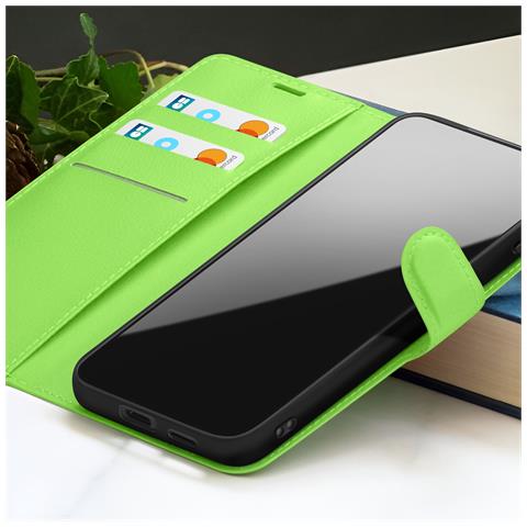 Custodia A Portafoglio Per Samsung A26 Con Supporto E Linguetta Magnetica, Verde - Foto 2