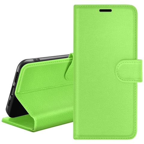 Custodia A Portafoglio Per Samsung A26 Con Supporto E Linguetta Magnetica, Verde - Foto 1