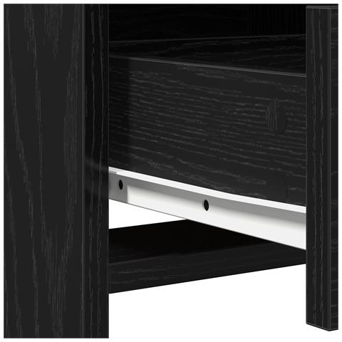 Set da trucco 3 pezzi in legno ingegnerizzato nero - Foto 9