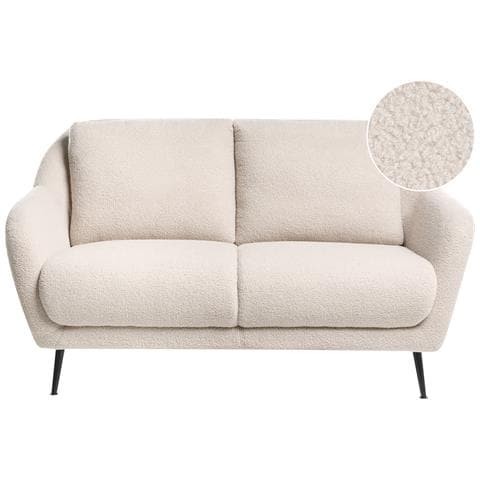 Divano 2 Posti Eiby Bouclé Beige - Foto 2