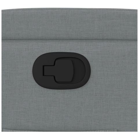 Poltrona reclinabile in tessuto grigio chiaro - Foto 9