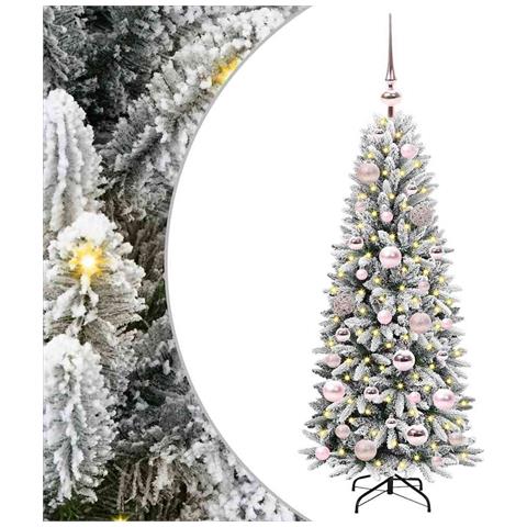 Albero di Natale artificiale con 150 LED Bianco 120 cm - Foto 1