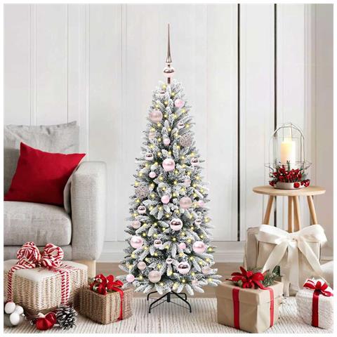 Albero di Natale artificiale con 150 LED Bianco 120 cm - Foto 2