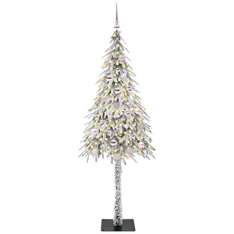 Albero di Natale con 150 LED Bianco 150 cm PE e Acciaio - Foto 2