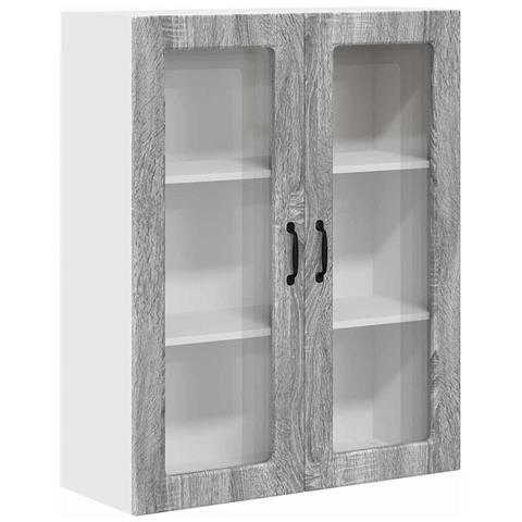 Pensile cucina Grigio Sonoma 80 x 31 x 100 cm Legno multistrato - Foto 1