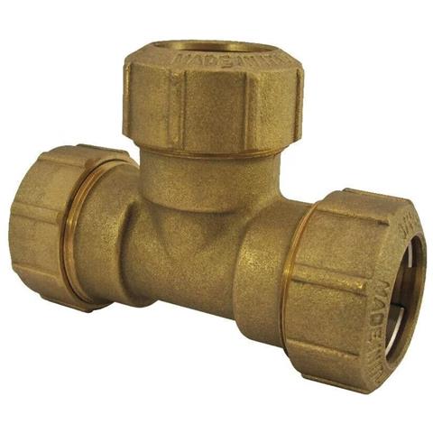 Raccordo A T In Ottone Per Tubo Pe 32mm - Foto 1