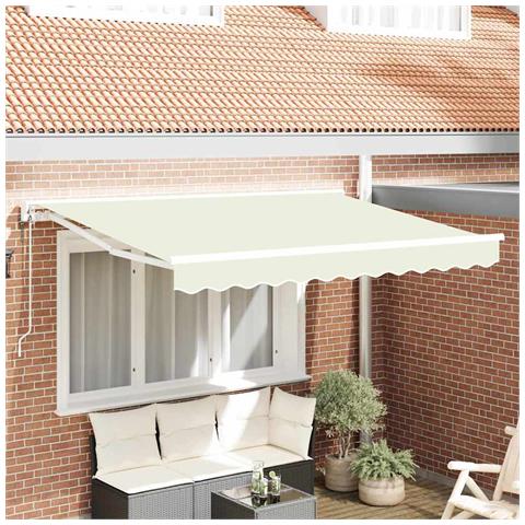 Tenda Retrattile Crema 250 x 200 cm Poliestere e Metallo - Foto 2