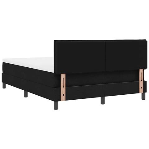 Letto a molle con materasso Nero 160 x 200 cm Tessuto - Foto 9
