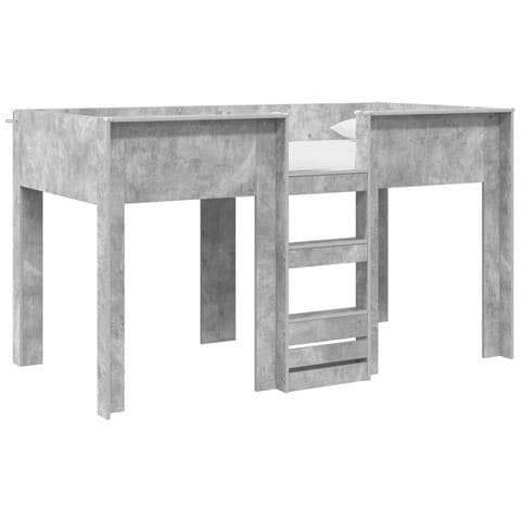 Letto a Castello per Bambini Grigio cemento 100 x 200 cm - Foto 1