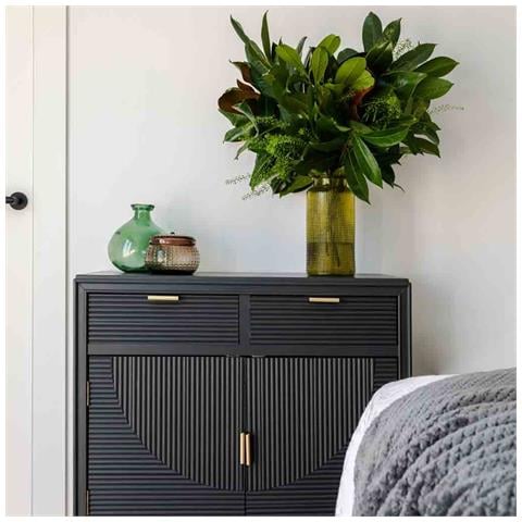 Mobile Da Ingresso In Legno Grigio Scuro 80x36,5x85,5h - Foto 2