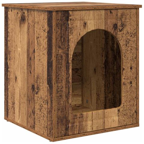 Casa per Gatti Legno vecchio 53 x 52 x 62 cm Legno multistrato - Foto 1