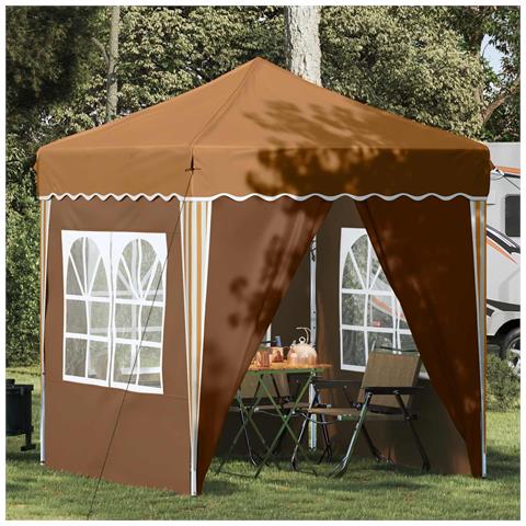 Tenda per feste a pop-up 195 x 195 x 245 cm Beige - Foto 2