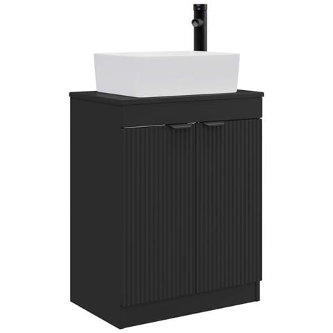 Mobile da bagno con lavabo Nero 54 x 35 x 83 cm - Foto 1
