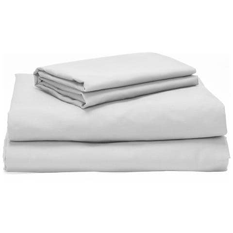 Completo Letto 4 Pezzi Bianco 90x190 cm 100% Cotone 150 Fili - Foto 5