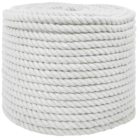 Corda Bianco 1,4 x 1,4 x 2500 cm Cotone - Foto 1