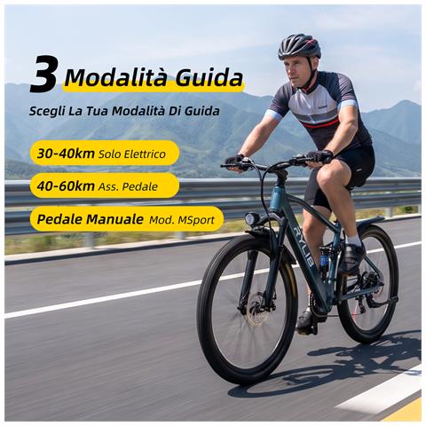 Bicicletta Elettrica 26" GT900 Batteria 36V13Ah Shimano 21 Velocità 250W 25KM /H 30-60km Display LCD con Sblocco NFC Urban EBike - Foto 2