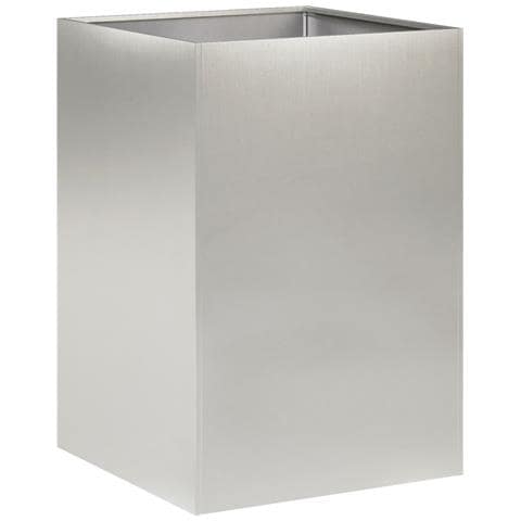 Vaso da giardino Argento 40 x 40 x 75 cm Acciaio Inox - Foto 1