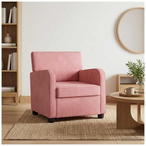 Poltrona Rosa Velluto - Foto 2