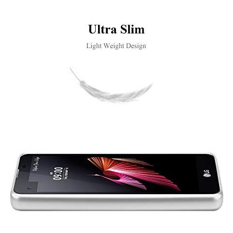 Cadorabo Custodia Compatibile Con Lg X Screen In Argento Metallico - Coperchio Protettivo In Silicone Tpu Flessibile - Foto 2