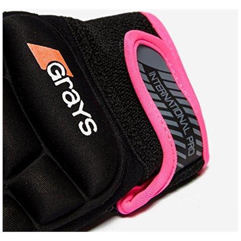 Guanti Internazionale Pro Gauche Di Grays Unisex Nero Rosa 2x-piccole - Foto 2