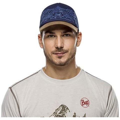 Blu Trucker Cap Tzom Pietra Buff Uomo Un Formato - Foto 2