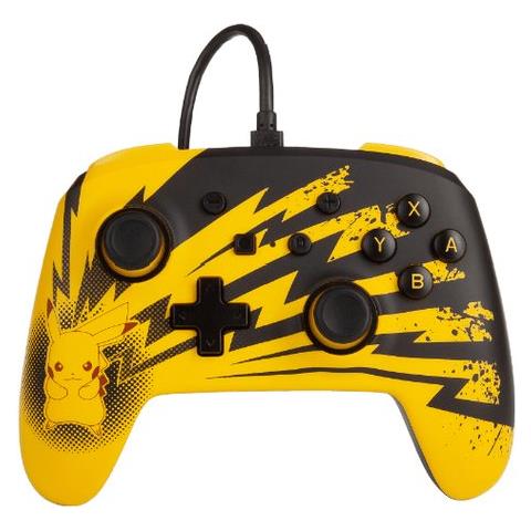 Gamepad Power A Pokmon Enhanced Wired - Pikachu Lightning 1516985-01 - Foto 1