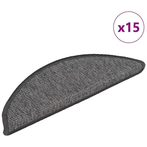 Tappeti Adesivi per Scale 15 pz 56x20 cm Beige e Grigio - Foto 1