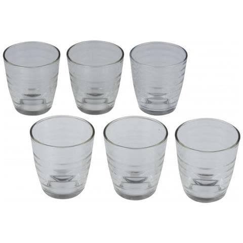 Bicchieri 225ml Vetro 9 Cm Trasparente 6 Pezzi - Foto 3