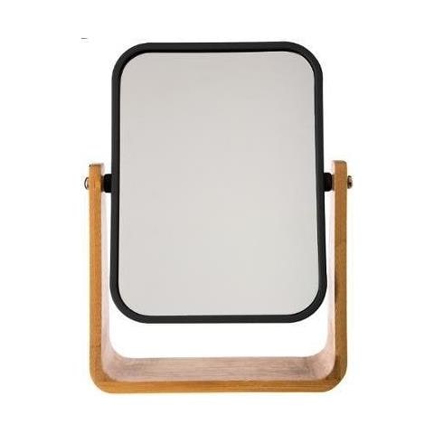 Specchio Cosmetico Bamboo, 16 X 22 Cm, Colore Nero - Foto 3
