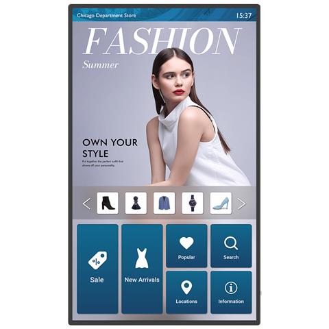 IL5501 Pannello piatto per segnaletica digitale 139,7 cm (55") IPS 400 cd /m² 4K Ultra HD Nero Touch screen Processore integrato Android 8.0 24/7 - Foto 1