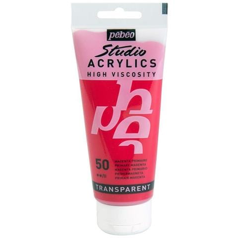 Pittura Acrilica Trasparente - Magenta Primario - 100 Ml - Foto 1
