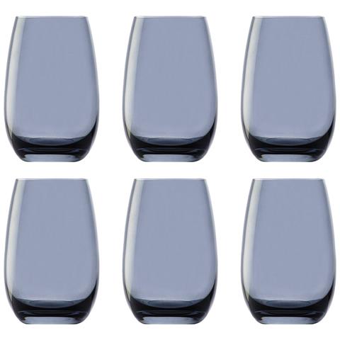 Bicchieri Coloreati Elements 6er-set, Blu Grigio, 335 Ml - Foto 2