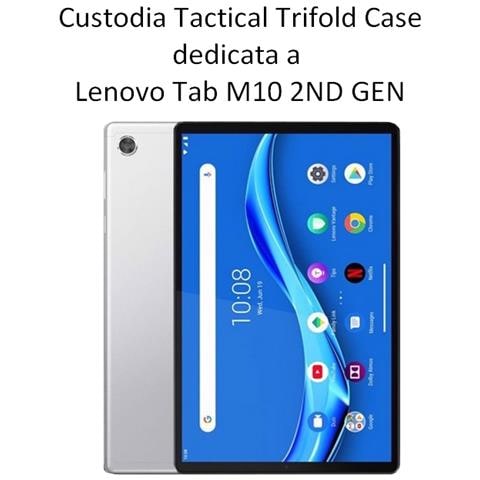 Custodia Originale Book Trifold Case Per Lenovo Tab M10 2nd Gen Black - Foto 2