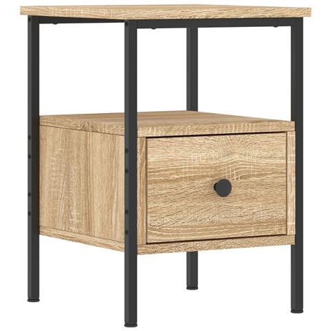Comodino Rovere Sonoma 34x36x50 Cm In Legno Multistrato - Foto 1