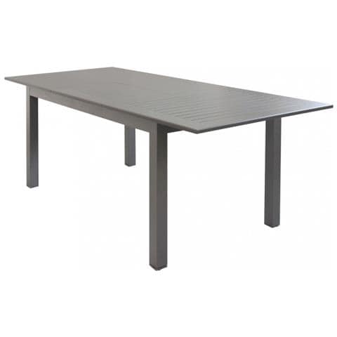 Tavolo Allungabile In Alluminio Per Esterno, Colore Taupe, Da 150 A 210 Cm | Perfetto Per Giardino, Ristorante E Agriturismo - 4